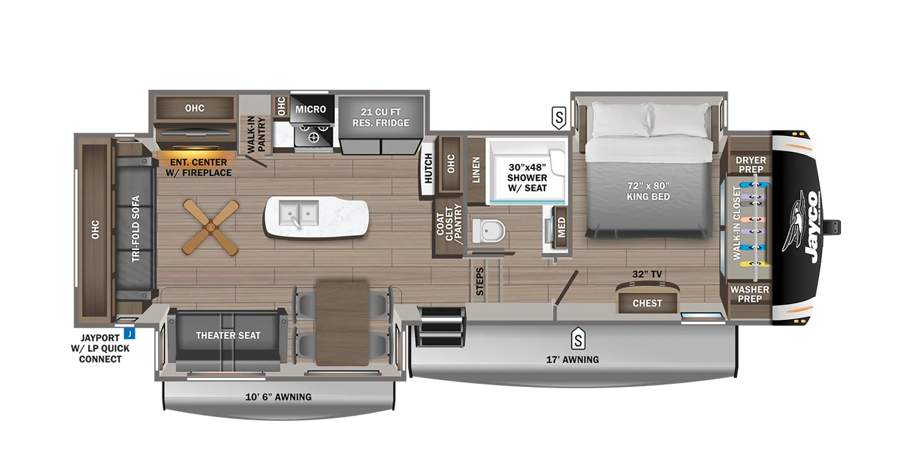 Jayco Eagle 321RSTS floor plan