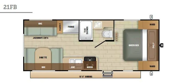 Starcraft Avalon 21FB floor plan