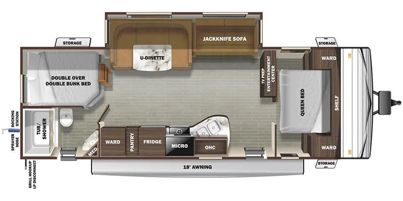 Starcraft Autumn Ridge 27BHS floor plan