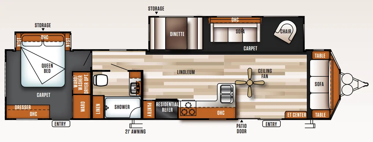 Forest River Salem Villa 39FDEN floor plan