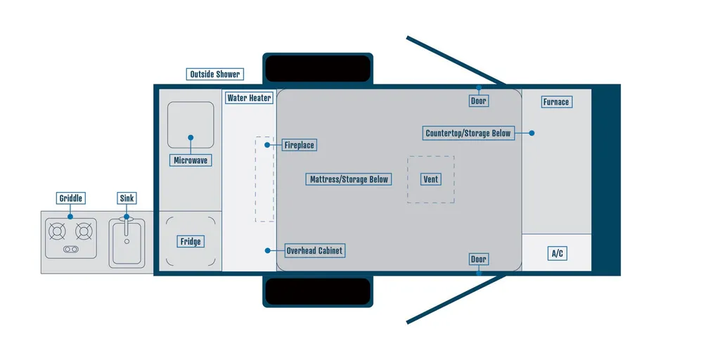 2026 Bontrager Outdoors Compact 12ROK floor plan