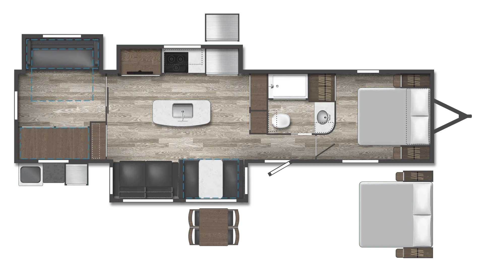 Winnebago Voyage V3538BR floor plan