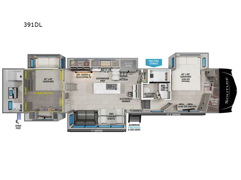 2026 Grand Design Solitude 391DL - Photo 3