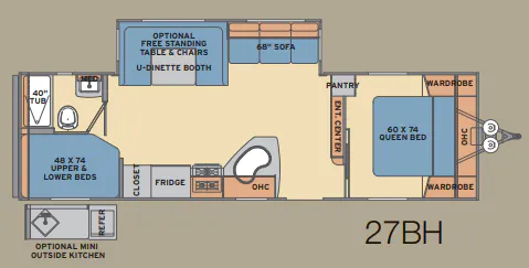 Shasta Revere 27BH floor plan
