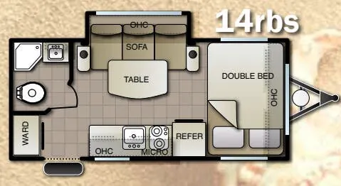 Pacific Coachworks Econ E14RBS floor plan