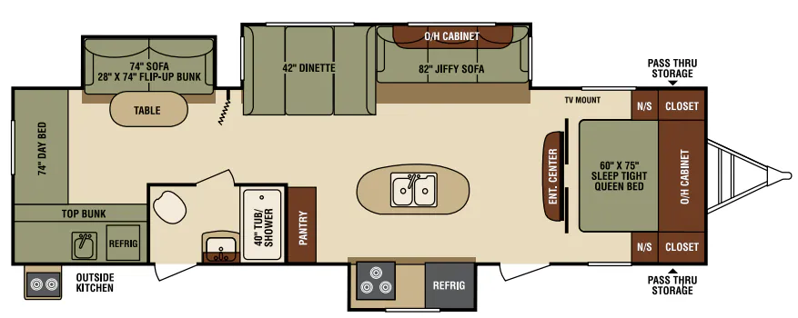 Venture RV SportTrek ST320VIK floor plan