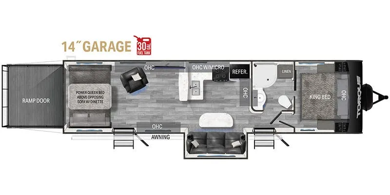 Heartland Torque TQ T314 floor plan
