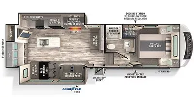 2021 Forest River Impression 270RK floor plan