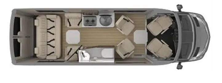 Airstream Tommy Bahama Interstate LOUNGE floor plan