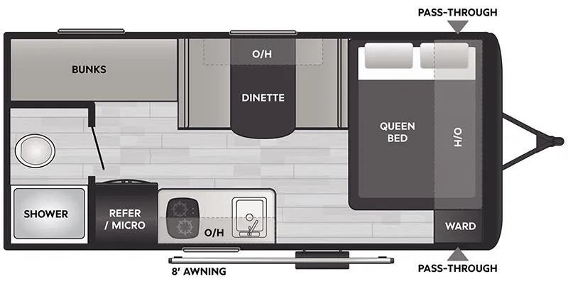 2024 Keystone Coleman 17B - Floor plan