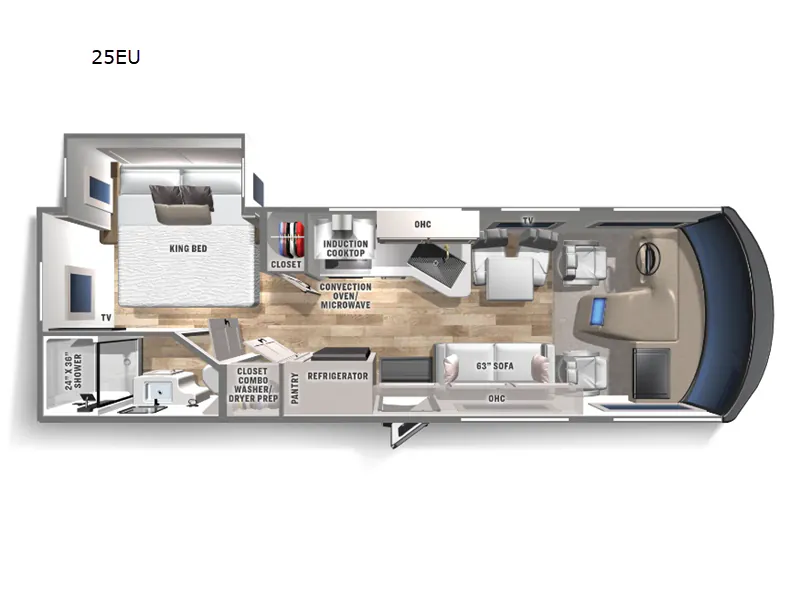 2024 Coachmen Euro 25EU - Floor plan