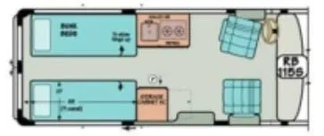 Sportsmobile Express 115S floor plan
